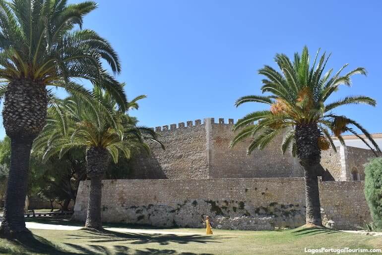 Historic old town stone walls and ancient fort monuments in Lagos