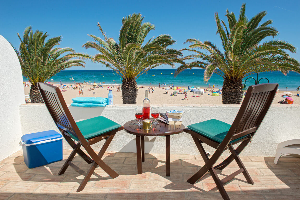 Beautiful sea view holiday rental apartments overlooking the beachfront at Praia da Luz